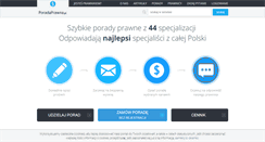 Desktop Screenshot of poradaprawna.pl