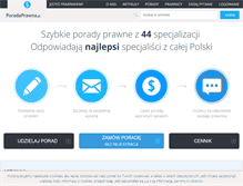 Tablet Screenshot of poradaprawna.pl